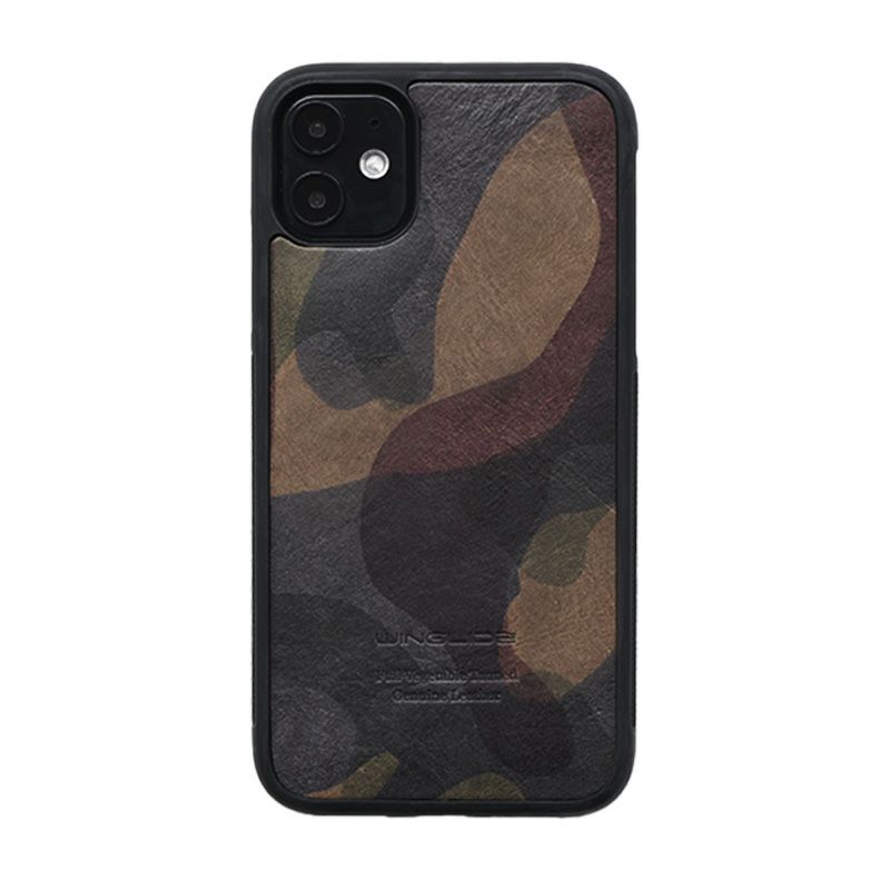 迷彩柄☆イタリアンレザー】 iPhone11 / 11Pro / 11ProMax