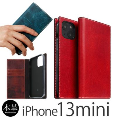 『SLG Design Badalassi Wax Case』 iPhone13mini ケース 手帳型 本革 レザー