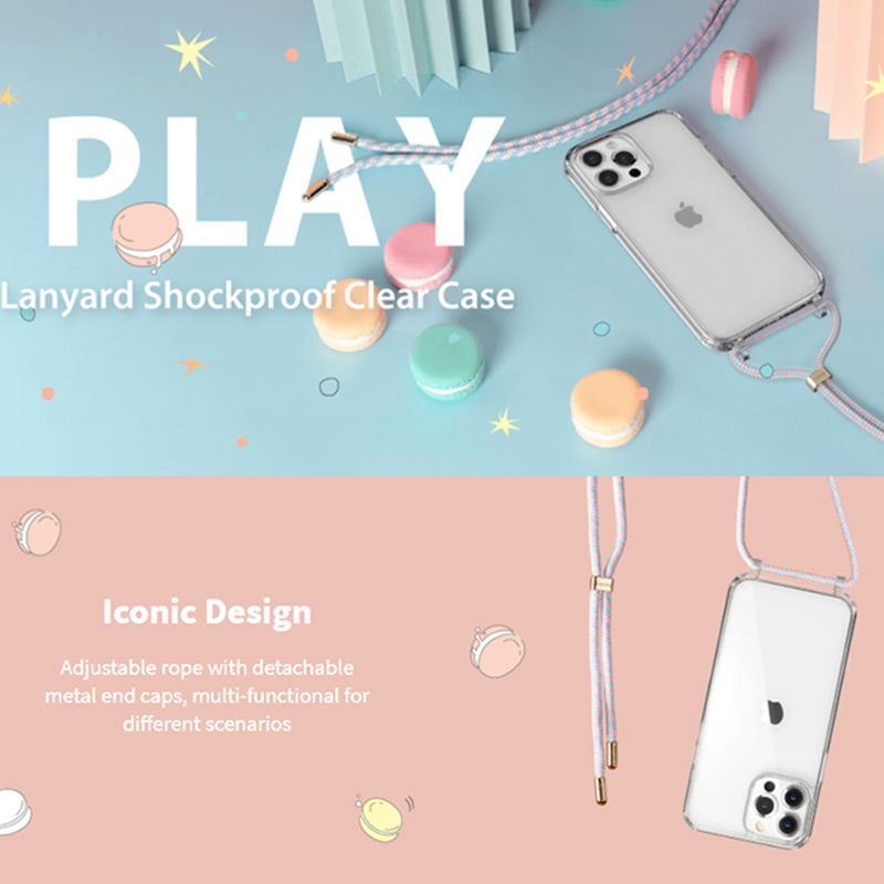 iPhone14 ProMax / iPhone 14 Max ケース ショルダー クリア スマホケース ストラップ