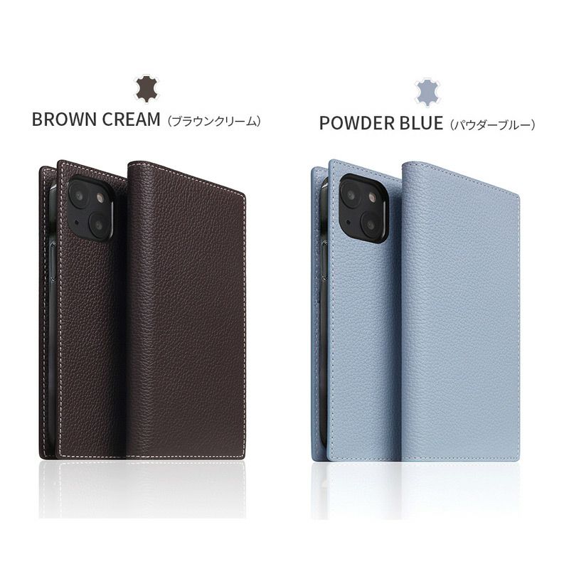 シュリンクレザー】 SLG Design iPhone14 ケース 手帳型 本革 Full