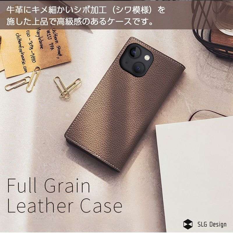 iPhone14Plus ケース 手帳型 本革 ブランド スマホケース レザー