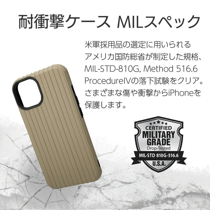 iPhone14 Pro / iPhone 14 ケース 耐衝撃 スマホケース 衝撃吸収 強い カバー 背面 カード収納 MIL 米軍 ミリタリーカラー 耐衝撃ハイブリッドケース