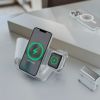 ワイヤレス充電器 3in1 スタンド MagSafe対応 iPhone Apple Watch AirPods ワイヤレスチャージ iphone ワイヤレス充電