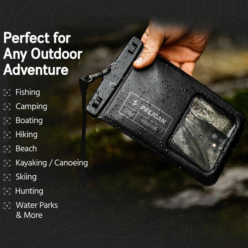 PELICAN×Case-Mate 防水ポーチ Marine Waterproof Floating Pouch』 レギュラーサイズ 6.5インチ程度  防水ケース