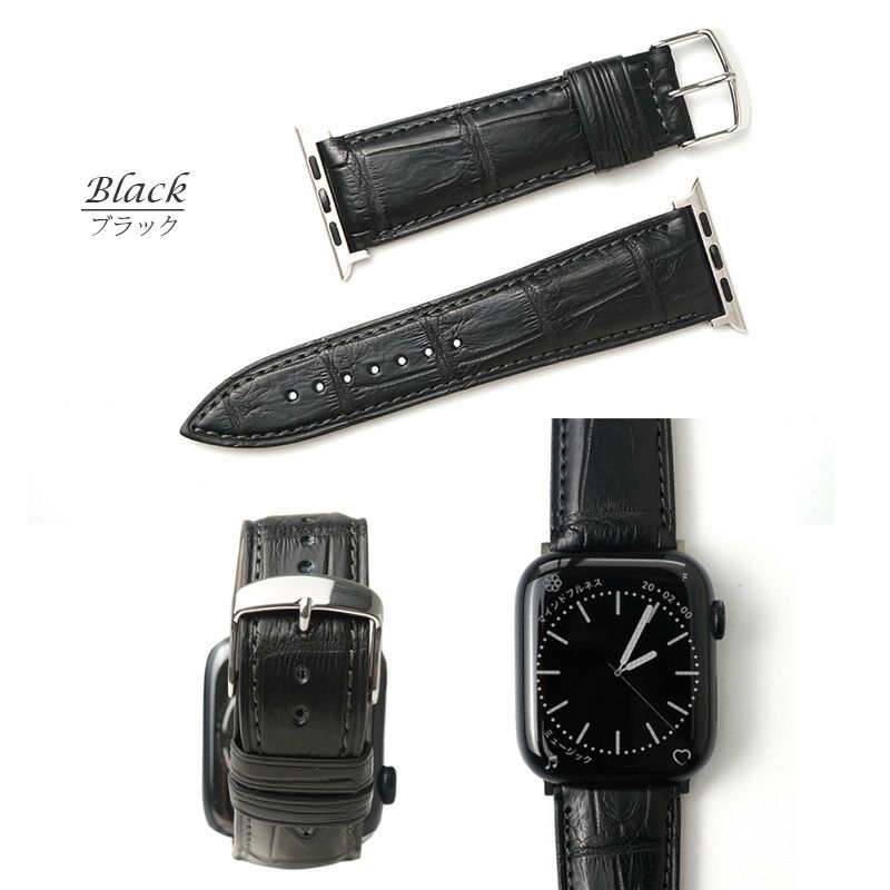 Aapple watch ベルト クロコダイル 時計ベルト ワニ革 本革 レザー おしゃれ 49mm 46mm 45mm 44mm 42mm 41mm 40mm 38mm