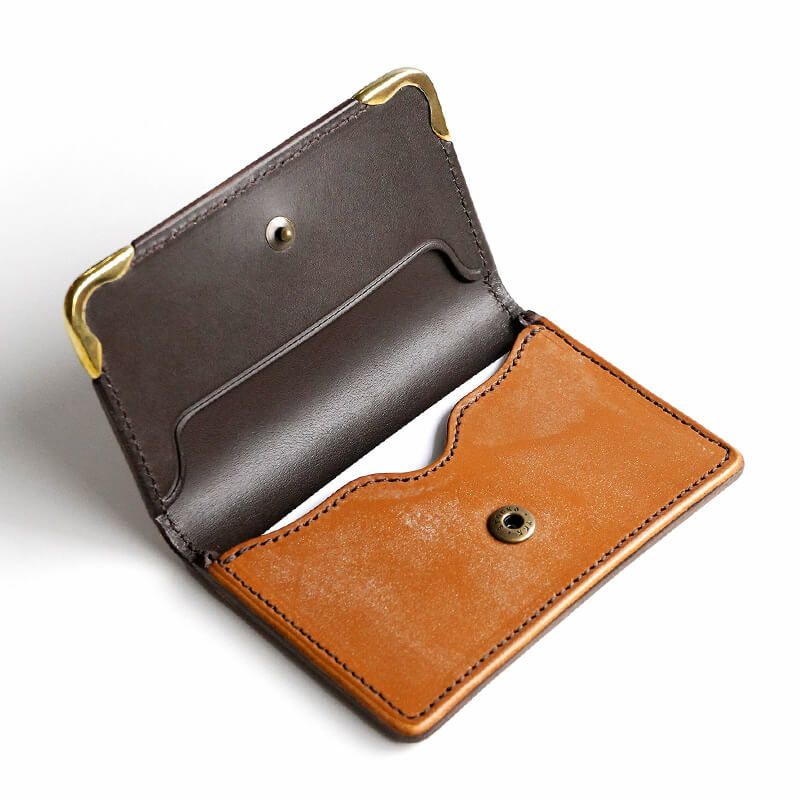 名刺入れ おしゃれ スリム レディース メンズ 本革 ブライドルレザー 池之端銀革店