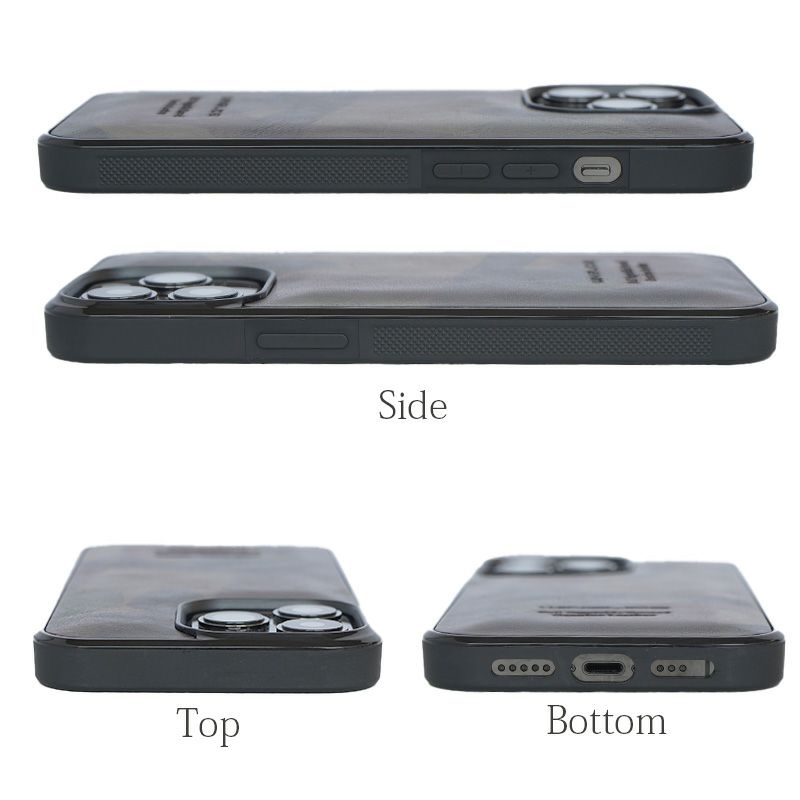 iPhone15 Pro / iPhone15 Ultra / iPhone 15 ケース ブランド 本革 スマホケース レザー 革 背面