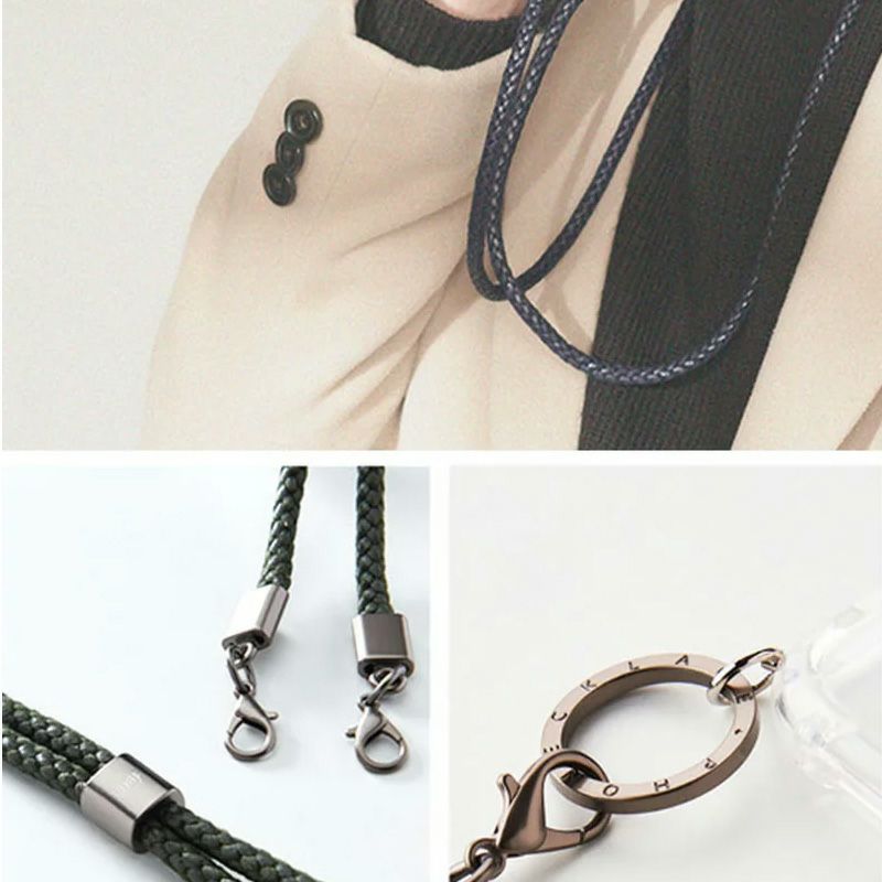 iPhone15 Pro / iPhone 15 ケース ショルダー クリア スマホケース ストラップ