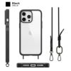 iPhone15 Pro / iPhone15 ProMax / iPhone 15 ケース ブランド クリア スマホケース ショルダー 透明 背面
