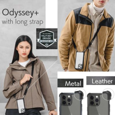 【耐衝撃★米軍MIL規格】 MagEasy Odyssey+ with long strap iPhone15Pro / iPhone15ProMax / iPhone15 / iPhone15Plus ケース ショルダー クリア スマホショルダー