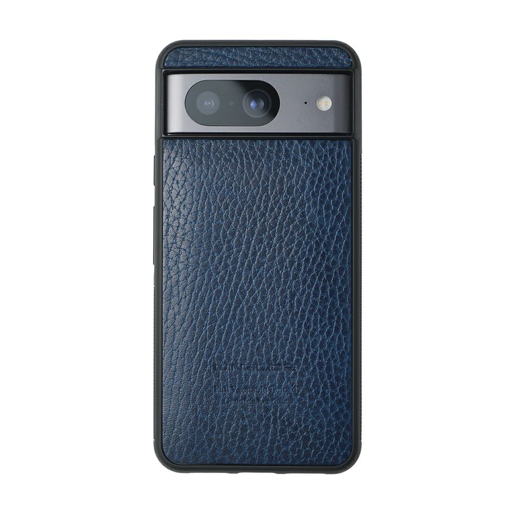 Google Pixel 8 / Google Pixel 8Pro ケース ブランド 本革 スマホケース シュリンクレザー ネイビー 紺 ブルー