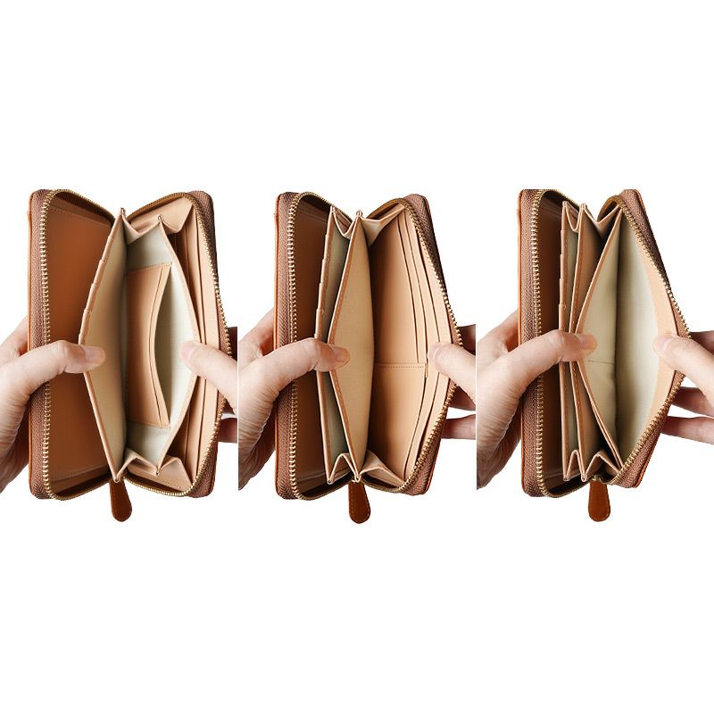 長財布 ラウンドファスナー 栃木レザー 本革 レザー ブランド おしゃれ コンパクト