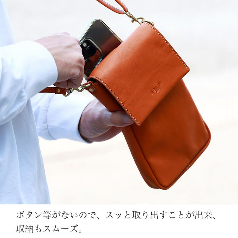 スマホショルダー 財布 メンズ 本革 軽い 革 レザー ブランド 大人 かわいい スマホショルダーバッグ