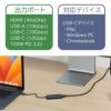 USBハブ USB C タイプC type-c 4K対応HDMIポート usbポート USB Type-C ハブ Mac Chromebook Windows