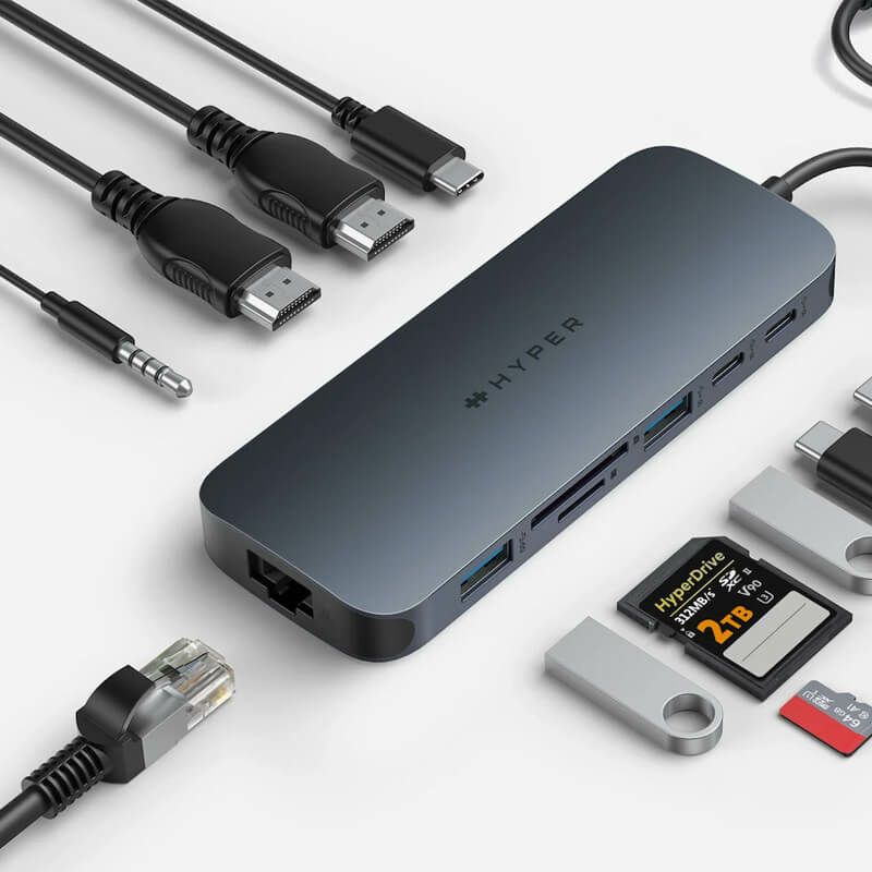 HyperDrive Next Dual 4K60Hz HDMI 11 Port USB-C ハブ』 HDMI