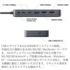 type C USB ハブ Apple 100W PD 高速データ転送 10Gbps USB-A Mac Chromebook Windows PC ノートPC 拡張ディスプレイ hdmi 2出力