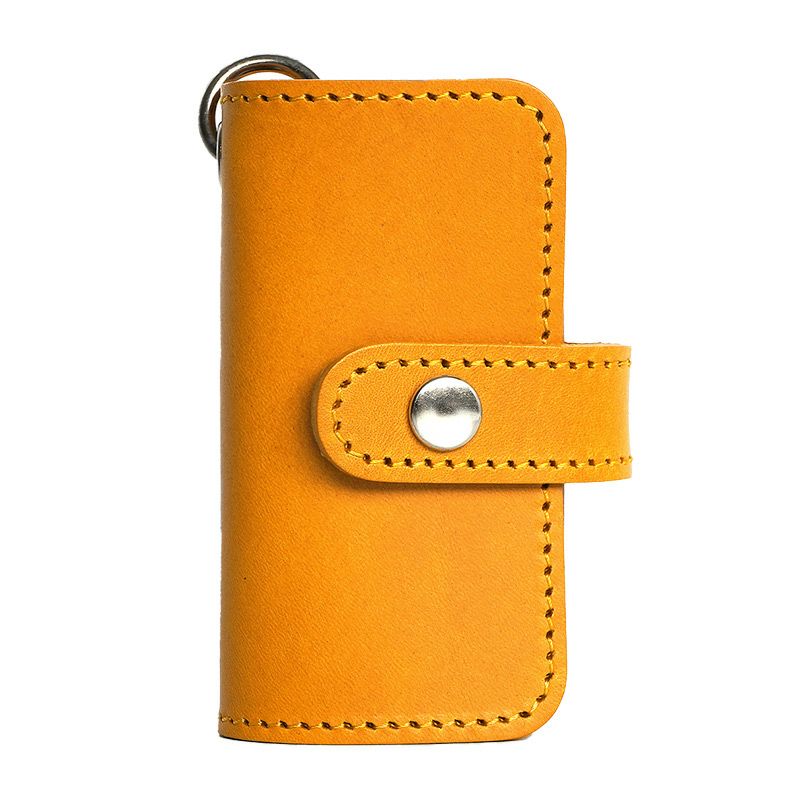 キーケース スマートキー ケース 本革 レザー ブランド おしゃれ シンプル イエロー