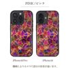 iPhone16 Pro / iPhone 16 ケース 天然貝 カバー スマホケース ブランド ikins アイキンス ステンドグラス iPhoneケース ブルー ピンク