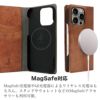 iPhone16 Pro / iPhone16Pro Max / iPhone 16 ケース 手帳型 ブランド 本革 スマホケース レザー MagSafe対応