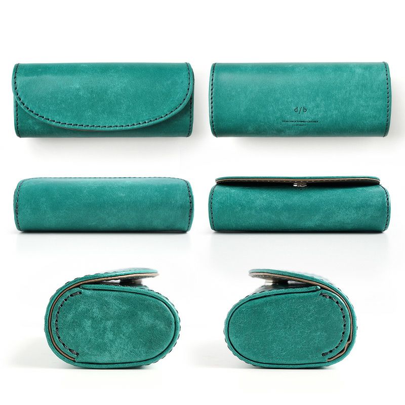 メガネケース 本革 レザー ブランド おしゃれ シンプル イタリアンレザー メンズ レディース ブルー グリーン ブラック 高級 大きめ