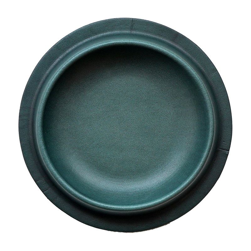 小物入れ 革 トレー おしゃれ 小物 レザートレー プレゼント 玄関 鍵置き おしゃれ アクセサリー ディスプレイ トレイ 円形 デスク 収納 ブルー ネイビー 青