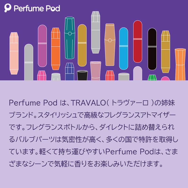 パフュームポッド PerfumePod アトマイザー 香水 詰め替え チャージ 簡単 スプレー 5ml スリム 香水 携帯 持ち運び 