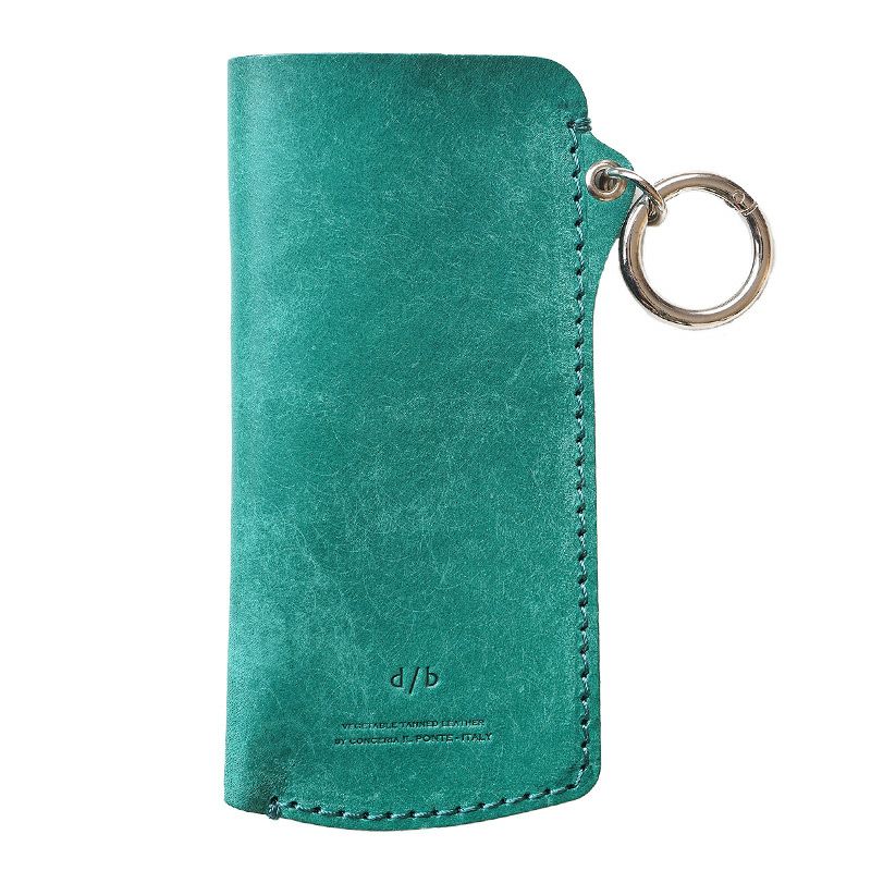 メガネケース 薄型 スリム コンパクト 軽量 ブランド 本革 レザー 牛革 おしゃれ シンプル メンズ 男性 女性 大きめ 携帯用 カラビナ ブルー グリーン 緑 青