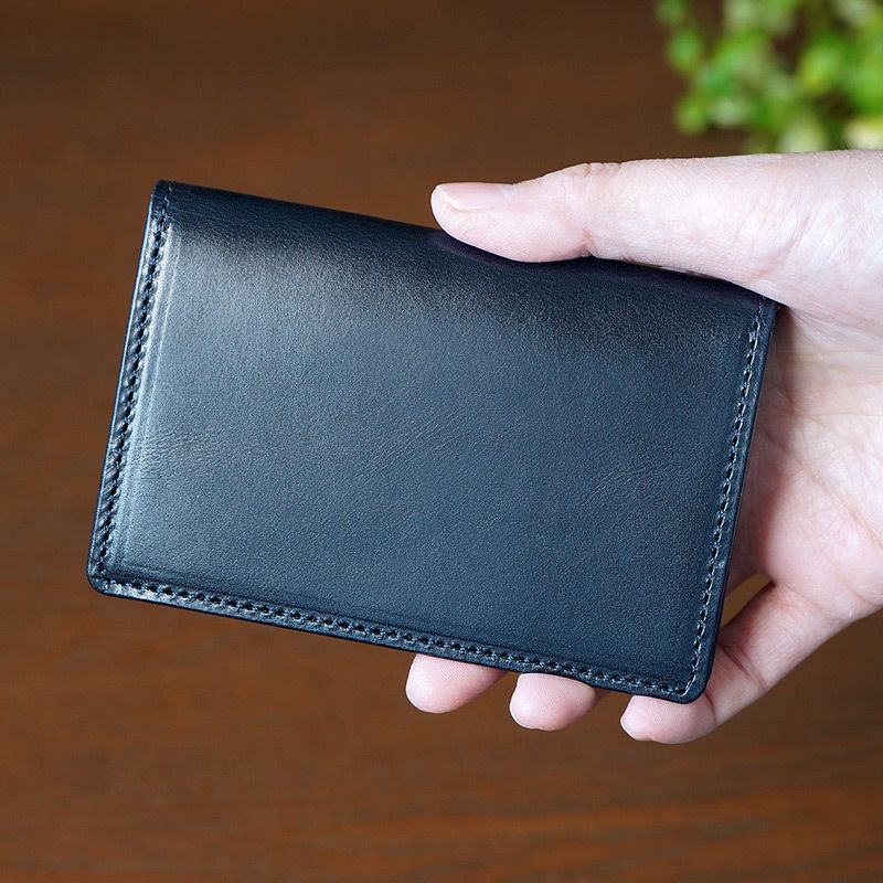 名刺入れ おしゃれ レディース メンズ 本革 キップレザー 牛革 ブランド 仕切り あり バイカラー 日本製 女性 男性 スリム 高級