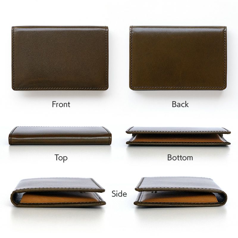 名刺入れ おしゃれ レディース メンズ 本革 キップレザー 牛革 ブランド 仕切り あり バイカラー 日本製 女性 男性 スリム 高級