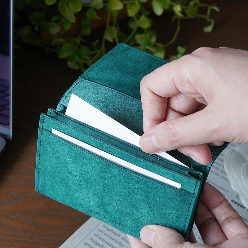 名刺入れ おしゃれ レディース メンズ 本革 プエブロレザー ブランド 仕切り あり 女性 男性 スリム 高級 社会人 就職祝い 昇進祝い