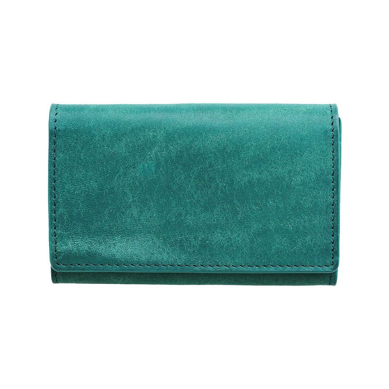 名刺入れ おしゃれ レディース メンズ 本革 プエブロレザー ブランド 仕切り あり 女性 男性 スリム 高級 社会人 就職祝い 昇進祝い オルテンシア ブルー グリーン 青 緑