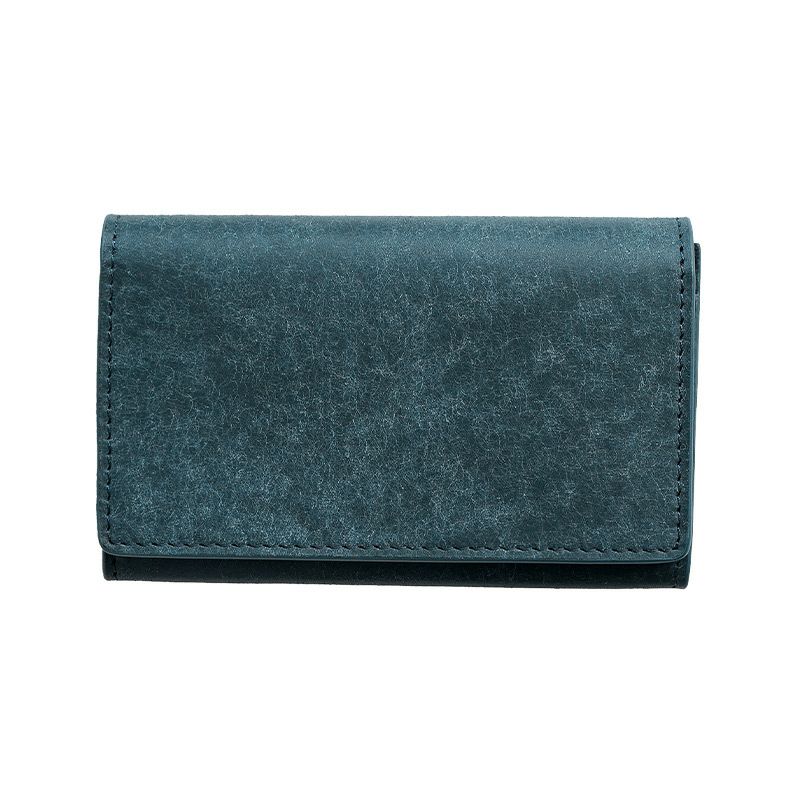 名刺入れ おしゃれ レディース メンズ 本革 プエブロレザー ブランド 仕切り あり 女性 男性 スリム 高級 社会人 就職祝い 昇進祝い ネイビー 紺色