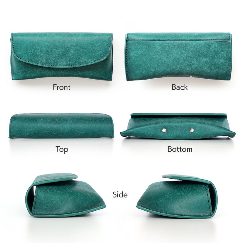 メガネケース 本革 プエブロ レザー おしゃれ シンプル 大きめ