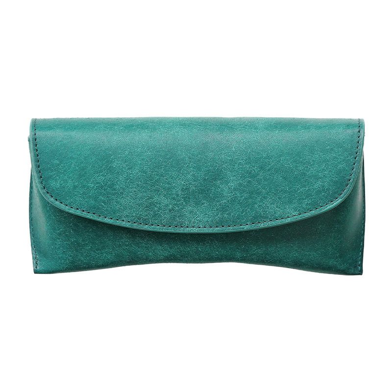 メガネケース 本革 プエブロ レザー おしゃれ シンプル 大きめ