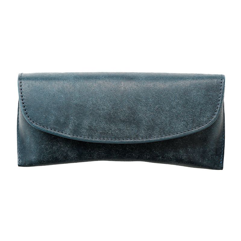 メガネケース 本革 プエブロ レザー おしゃれ シンプル 大きめ