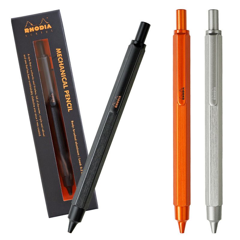 RHODIA ロディア メカニカル ペンシル PENSIL アルミニウム 高級 シャーペン 芯 0.5 高校生 大学生 大人 メンズ ギフト プレゼント