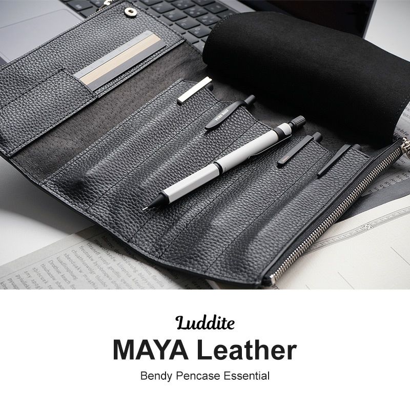 ラダイト ペンケース ロール おしゃれ 革 ブランド シンプル スリム コンパクト 高級 本革 フラット 一本ずつ レトロ 仕切り 付き 楽天