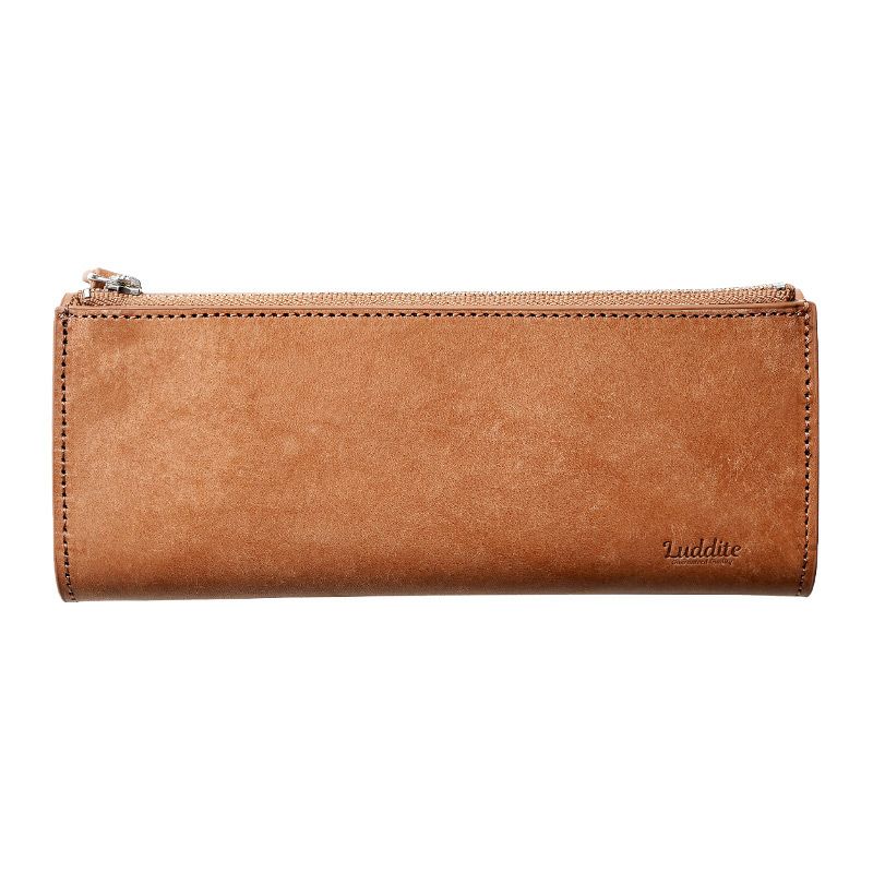 ラダイト ペンケース ロール おしゃれ 革 ブランド シンプル スリム コンパクト 高級 本革 フラット 一本ずつ レトロ 仕切り 付き 楽天 ウィスキー ブラウン 茶色