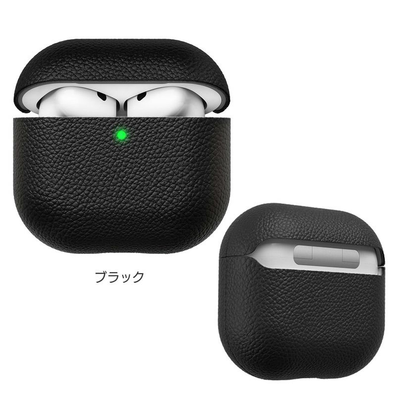 Airpods 4 ケース エアーポッズ カバー AirPods Case 本革製 イタリアン レザー 保護ケース イヤホン エアポッズ ギフト プレゼント
