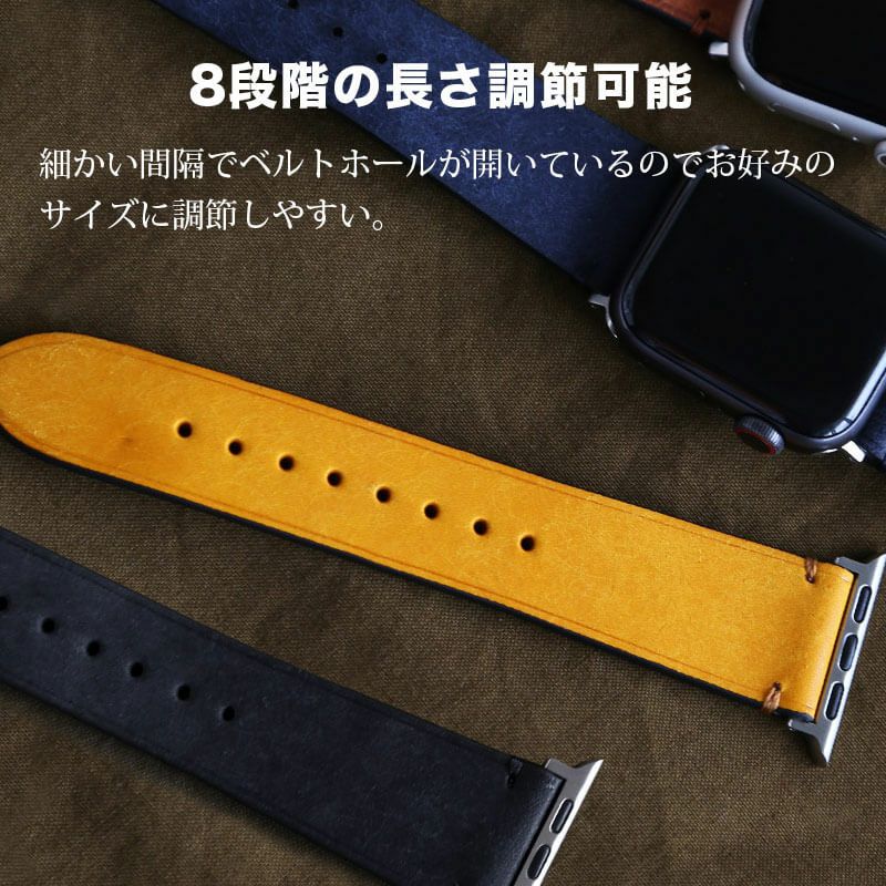 apple watch ベルト 本革 レザー おしゃれ 49mm 46mm 45mm 44mm 42mm 41mm 40mm 38mm イタリアンレザー MARGOT 革 アップルウォッチ