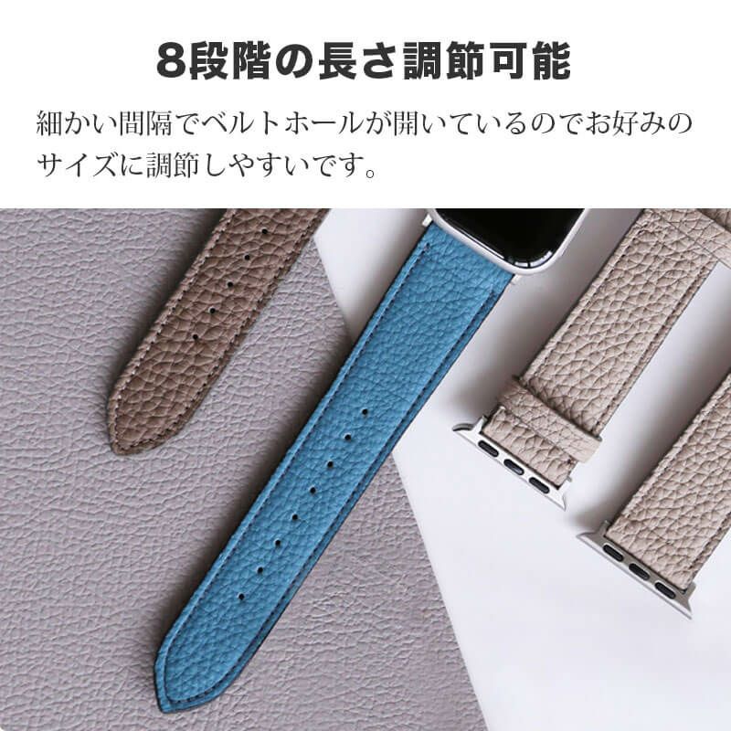 apple watch ベルト 本革 レザー おしゃれ 49mm 46mm 45mm 44mm 42mm 41mm 40mm 38mm シュランケンカーフ 革 シュリンクレザー アップルウォッチ