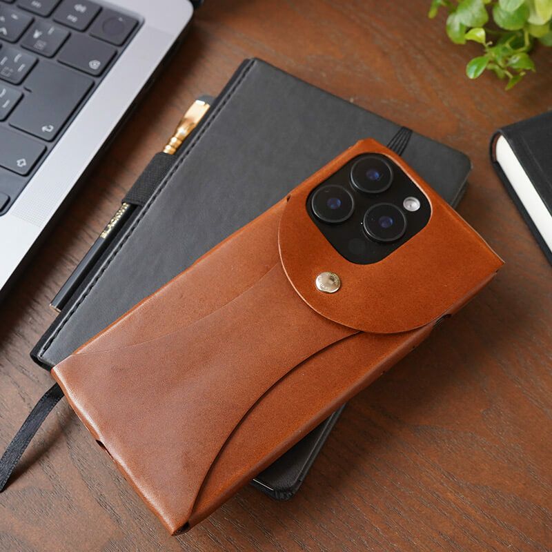 iPhone16 Pro / iPhone 16 ケース ブランド 本革 スマホケース レザー 革 背面 ビンテージリバイバルプロダクション