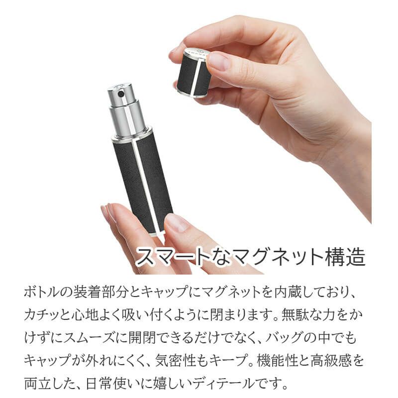 アトマイザー トラヴァーロ TRAVALO 香水 詰め替えチャージ 簡単スプレー 5ml スリム香水 携帯持ち運び