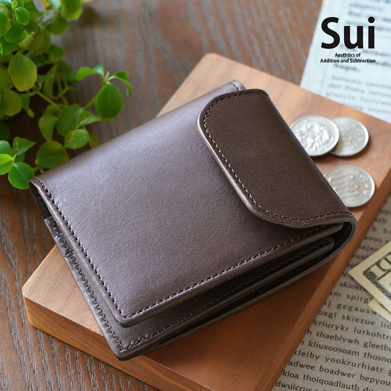 【 二つ折り財布 メンズ 小銭入れあり 財布 メンズ 二つ折り日本製 】 導【SHIRUBE】