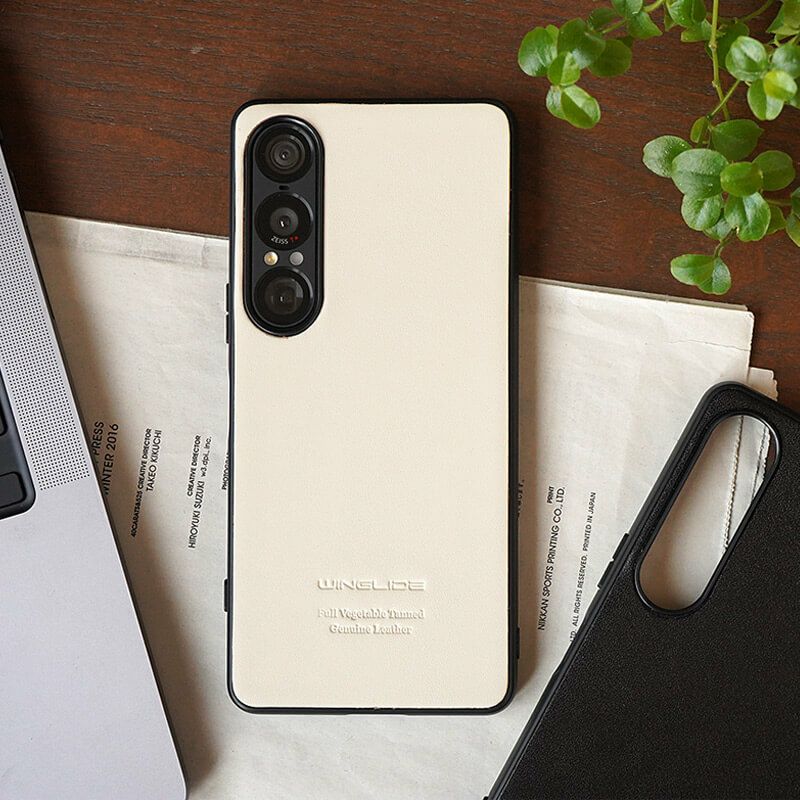 Xperia 1 VII ケース 栃木レザー ケース 背面カバー ブランド 本革 スマホケース レザー 革 エクスペリアワン マークセブン
