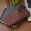 iPhone17 ケース 背面 カード収納 ブランド 本革 スマホケース カード入れ レザー カバー プエブロレザー カードポケット チョコ ブラウン 茶色