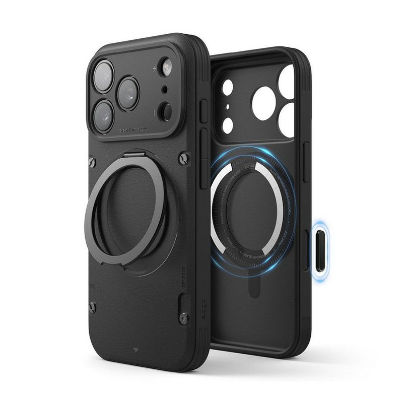 iPhone17Pro iPhone17ProMax ケース 耐衝撃 スマホケース 衝撃吸収 MagSafe対応 スタンド機能 スマホリング リング付き カメラ保護