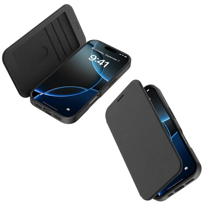 iPhone17 Pro / iPhone17 ProMax / iPhone 17 / iPhone Air ケース 耐衝撃 スマホケース 手帳型 MagSafe対応 米国MIL規格 カード収納