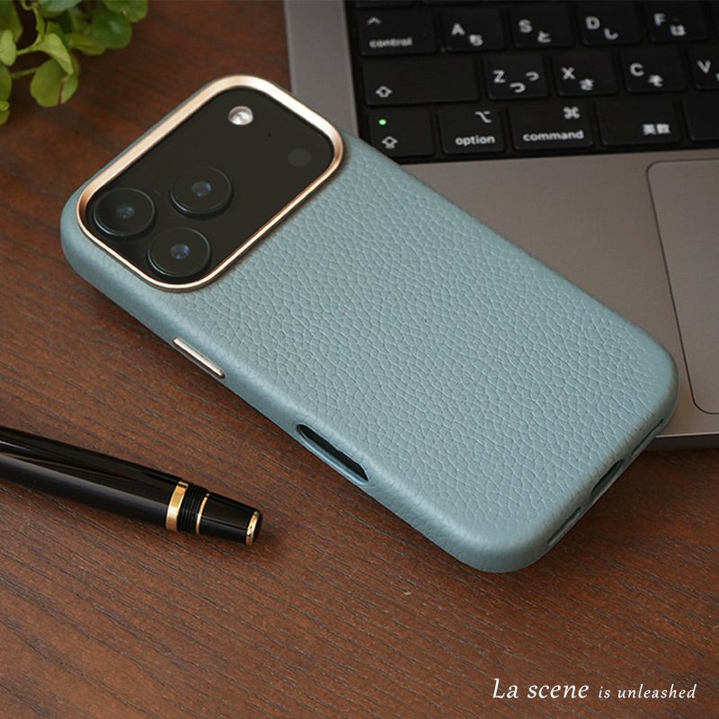 MagSafe対応 シュリンクレザー スマホケース iPhone17 Pro / iPhone17 ProMax / iPhone 17 ケース ブランド 本革 レザー 革 背面