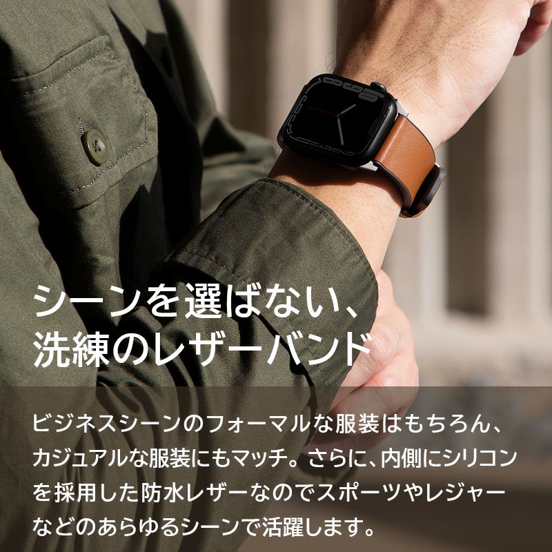 apple watch バンド 本革 レザー おしゃれ 49mm 46mm 45mm 44mm 42mm アップルウォッチ ベルト メンズ ビジネス スポーツ ブランド